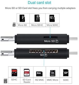 USB 2.0 Micro USB Combo per 2 Slot Per lettore di Schede di DEVIAZIONE STANDARD TF di Tipo C Universale 3 in1 OTG Tipo-C Card Reader per Smartphone PC - Product Image 2