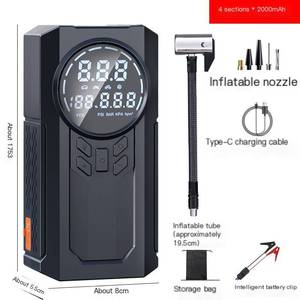 Multi <strong>Function</strong> 12v Lithium Portable Jump Starter with air Compressor Tire Inflator Power Bank Car Jump Starter with air Pump - Product Image 2