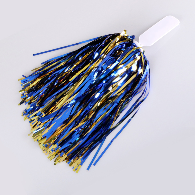 Metal azul y dorado