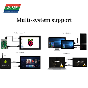 Schermo DWIN ad alta luminosità 800nit 7 pollici 800*480 Pixel TN schermo HD-MI interfaccia Display supporto Linux Android Windows Raspberry Pi