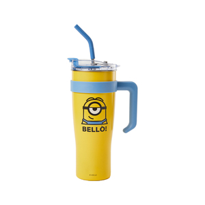 MINISO <strong>Minion</strong> Series 1600mL Jumbo Capacity Straw Steel Cup with Leak-Proof Design and Cute <strong>Minion</strong> Pattern <strong>Wholesale</strong> and Customization
