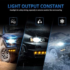 Hawk-Eye không thấm nước 12V 24V LED chỉ số đèn 23mm 18mm ban ngày chạy đèn sương mù & đèn pin cho xe vật liệu kim loại - Product Image 6