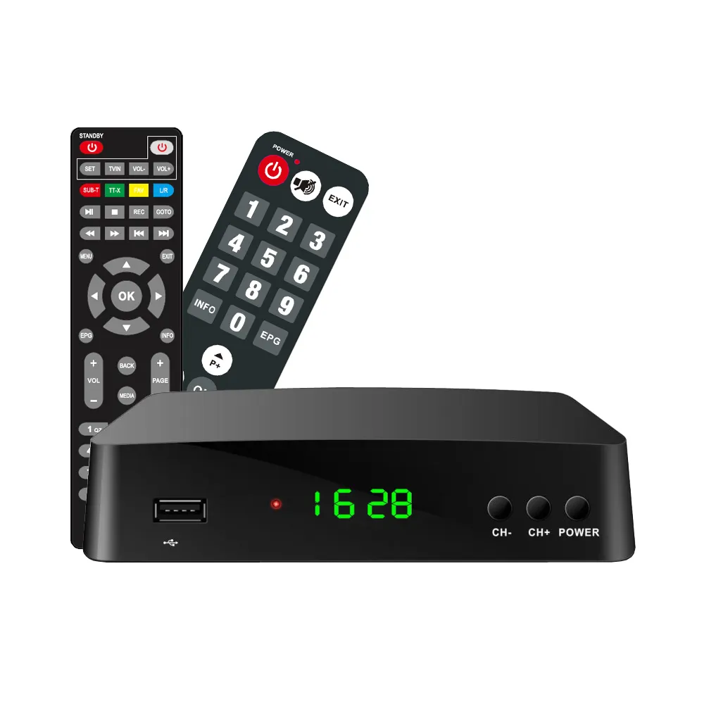 Sintonizador de TV Digital DVB-T2/DVB-T, Receptor de TV TDT HD, DVB T2, H.265, 1080P, wi-fi