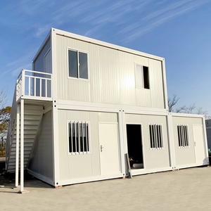 建設現場の一時的なオフィスと居住地のための低コストポータブル簡単に設置モジュラー組み立てパッケージ住宅 - Product Image 4