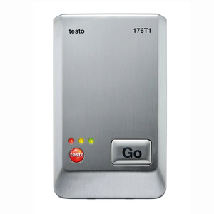 Registrador de datos de temperatura de alta precisión con carcasa metálica robusta y sensor de temperatura Pt100 interno testo 176 T1 - Product Image 1