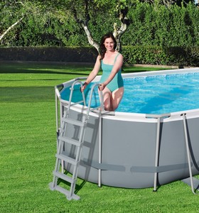 Bestway 56710 & 56711 & 56711e điện thép trên mặt đất hồ bơi đặt người Lớn Gia Đình hồ bơi 5.49 m x 2.74 m x 1.22 m - Product Image 5