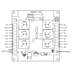 ワイヤレスコントローラ受信機高性能1000W負荷6ウェイコントローラ315/433MHZ - Product Image 5