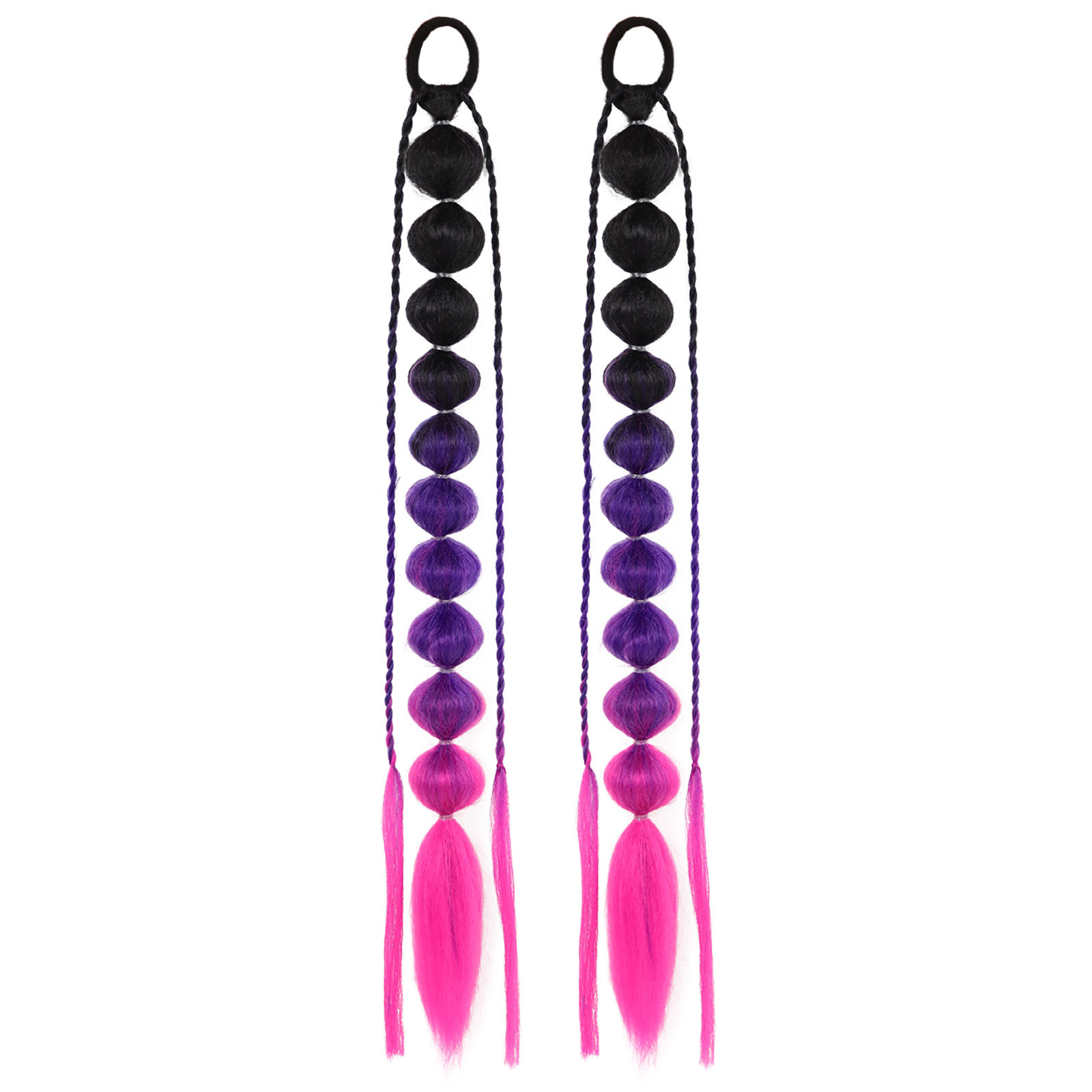 Negro + morado + rosa