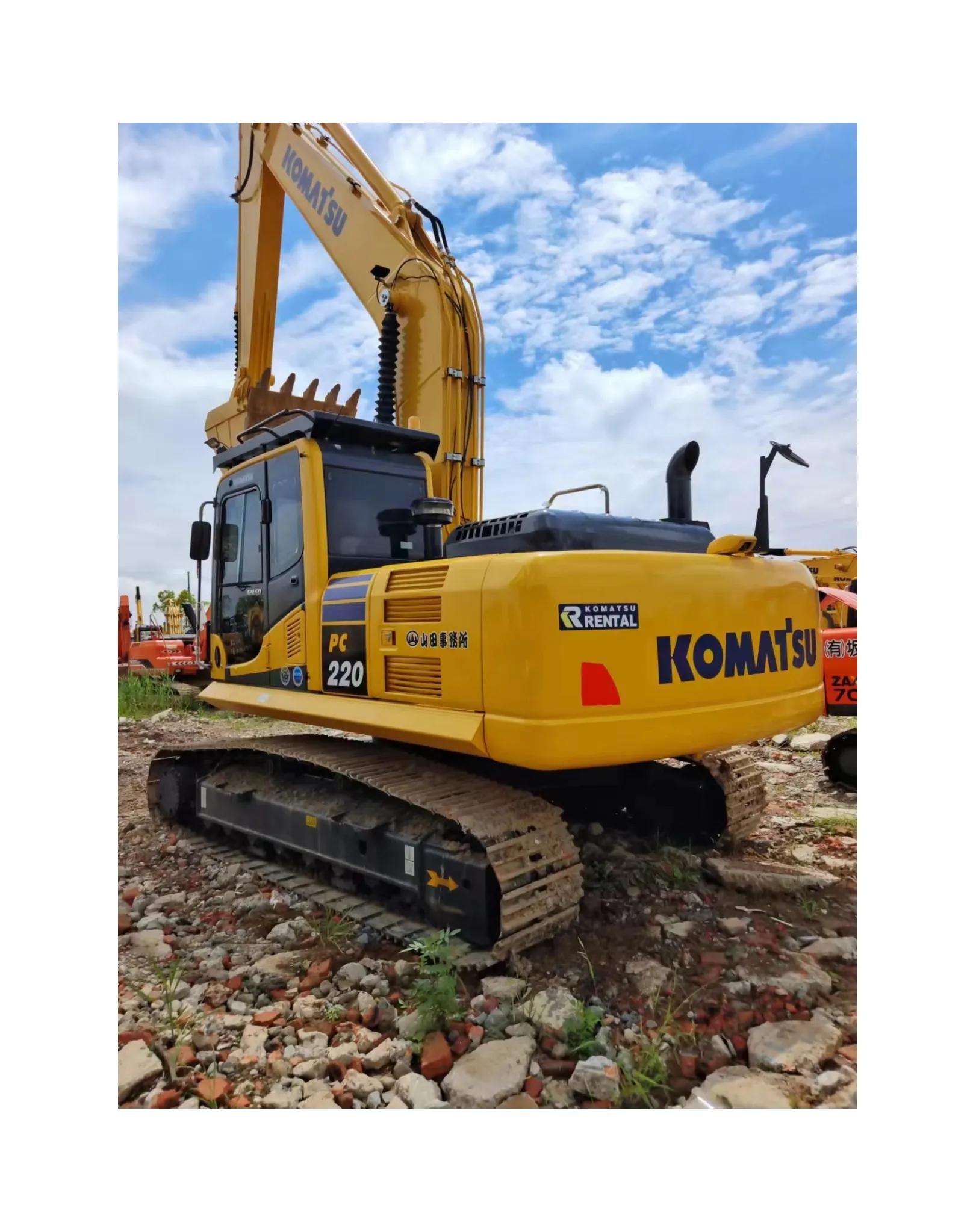 Ithal Komatsu 220 ikinci el ekskavatör düşük fiyat yeni şirket doğrudan satış gerçek hidrolik paletli ekskavatör mayın