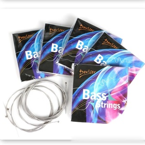 Cuerdas de acero de aleación de acero de repuesto para guitarras de bajo de 4/5 cuerdas, entonación y sensación perfectas - Product Image 1