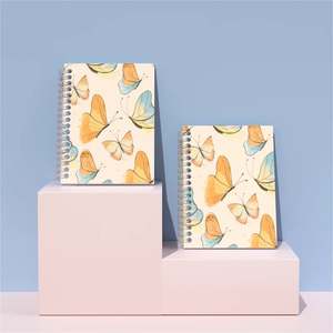 Best-Selling A5 Size PVC Cover Spiral-Bound Journal <strong>Notebook</strong> for Students Office Use 100 Inner Sheets <strong>with</strong> Customizable Logo - Product Image 1