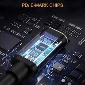 100W <strong>USB</strong> 3.1 Type C Female to DC 7.9*5.0 4.0*1.35 5.5*2.5 4.8*1.7mm Male PD Power Charger Adapter Connector Cable for lenovo - Product Image 4