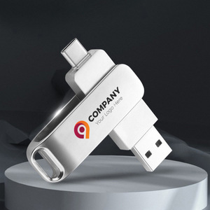 Customized Metal USB 3.2 <strong>Flash</strong> <strong>Memory</strong> Sticks High Speed <strong>Type</strong> C Pen Thumb Drives for Mobile Phone Tablet PC Laptops - Product Image 2