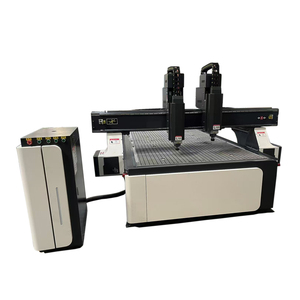 Venta caliente multifuncional dos cabezas carpintería CNC enrutador máquina de tallado - Product Image 5