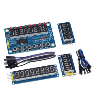 TM1637 4ビット/TM1638/74HC595 8ビットデジタルLEDディスプレイモジュール7セグメント0.36インチクロックREDアノードチューブ4シリアルドライバー - Product Image 1