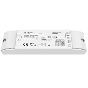PB-12A-2(WT) Tuya Dimmer 10-42VDC 2CH*(150-450)<strong>mA</strong> 12W WiFi &amp; RF CCT CC Constant Current <strong>LED</strong> Driver for Dual Color Strip Light - Product Image 4