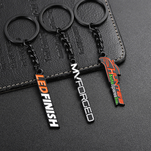 New 2023 Products Key Chain Metal No <strong>Minimum</strong> Order <strong>Customized</strong> <strong>Keychain</strong> Logo Letter Name 3d Enamel Keyring Set - Product Image 6