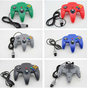 N64 console di gioco console USB vibrazione PC controller del computer 10 colori stock di fabbrica