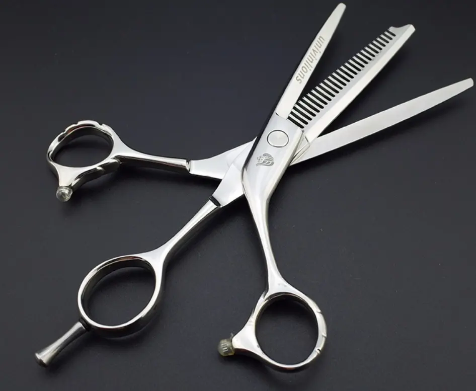 6 polegada três lâmina profissional cabelo corte tesoura cabeleireiro tesoura cabelo pinking para barbeiro tesoura japão