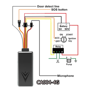 CA004 2G + 4G Gps RastreadorミニGPS車両JT808 Gt06 TianqinプロトコルJ16トラッカー車両追跡用 - Product Image 2