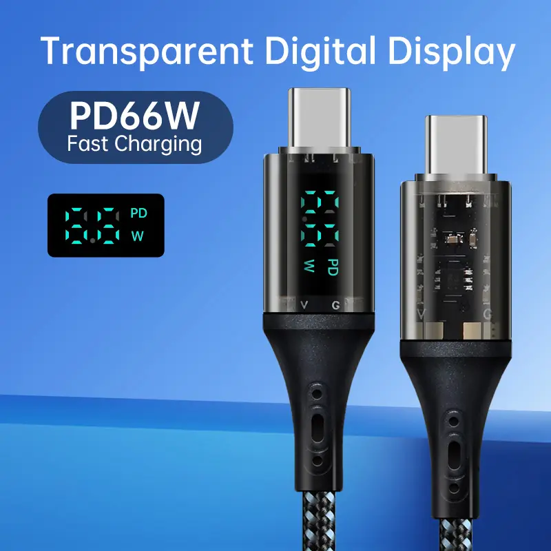 Typ C PD 66 W 1 M Länge schnelles Laden Energie digitaler USB-C zu USB-C-Anschluss Datenkabel