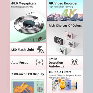 Fotocamera digitale per bambini OEM con registrazione Video 4K immagine 48MP e Zoom digitale 16x per fotografia puntiquota - Product Image 5