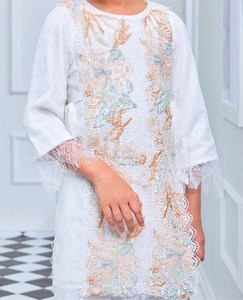 Customized Islma Baju Kurung Mom and Kids 2 Piece Chiffon <strong>Sets</strong> Add Diamond Top and Skirt <strong>Set</strong>
