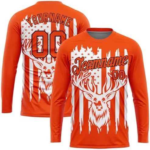 Orange Drapeau américain blanc Cerf