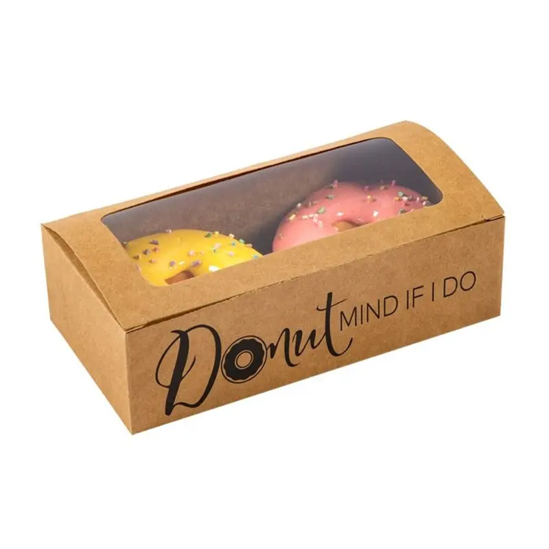 Donut personalizado Panadería Cajas Diseños Postre Papel Embalaje Reciclado