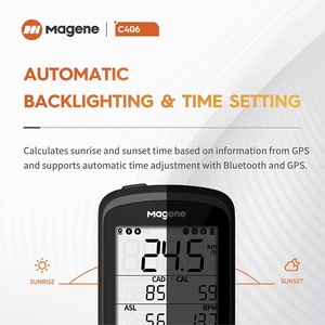 Magene C406 GPS Ordenador de bicicleta impermeable inalámbrico ciclismo velocímetro para carretera MTB cadencia velocidad bicicleta odómetro ANT + - Product Image 2