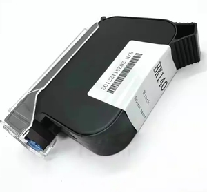 Cartucho de tinta solvente Premium para impresoras Domino BK140 G20I G230i GX30i Gx150i-Color negro