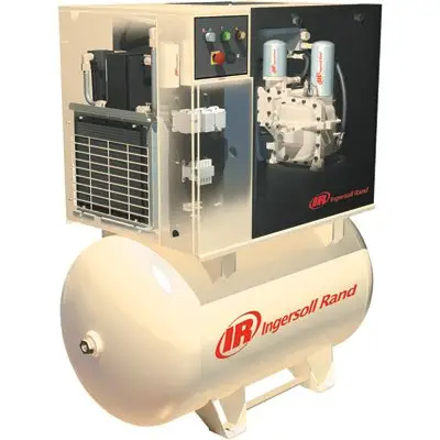 Compresseur d'air à vis rotative IR, 4kw/5.5kw/11 kw, 7.5 l, à faible bruit, avec réservoir de 500 litres