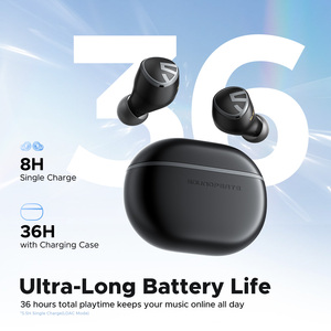 Soundpeats หูฟังเอียร์บัดไร้สาย, หูฟังเอียร์บัดบลูทูธไร้สายความละเอียดสูงระบบเสียงขนาดเล็กและน้ำหนักเบา - Product Image 2