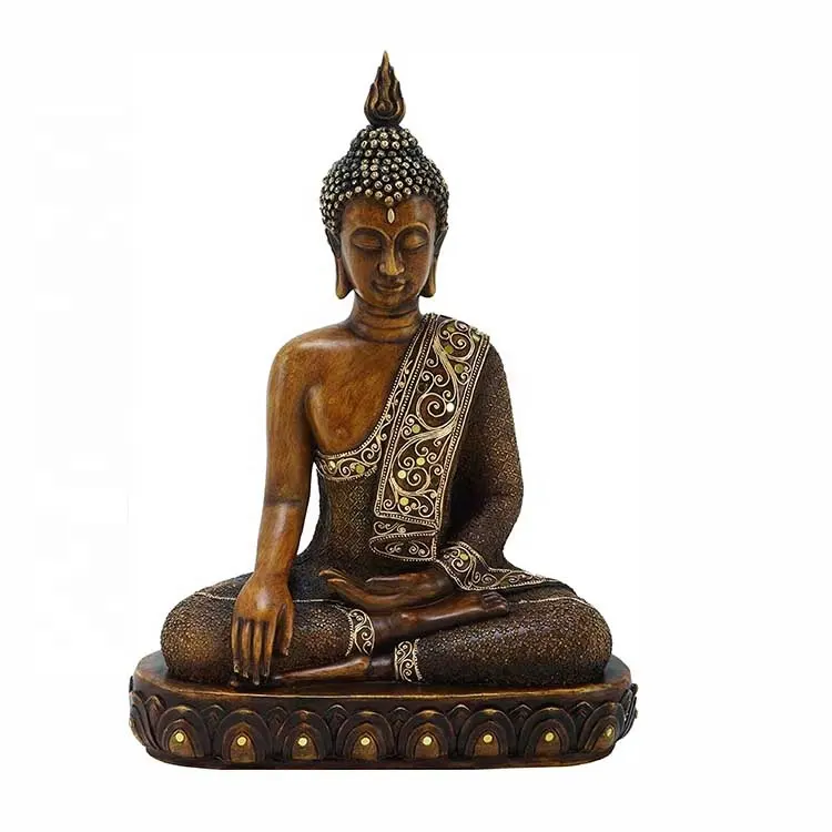 Moderne Buitendecoratie Groot Zen Boeddha Tuinbeeld Brons Messing Thai Boeddha Beelden Zittende Sculptuur Te Koop Metalen T/T