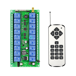 Commercio all'ingrosso 12V RF interruttore senza fili telecomando ricevitore 18 canali scatola di distribuzione elettrica segnale PLC per uso Garage - Product Image 2