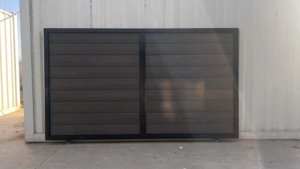 Tùy chỉnh Trung Quốc WPC cổng chính nặng thép tự động WPC cửa trượt điều khiển từ xa con lăn cổng động cơ - Product Image 4