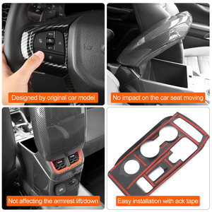 Orta konsol kapağı 4x4 Ford Ranger 2023 2024 kolçak koruyucu iç aksesuarları ile uyumlu - Product Image 4