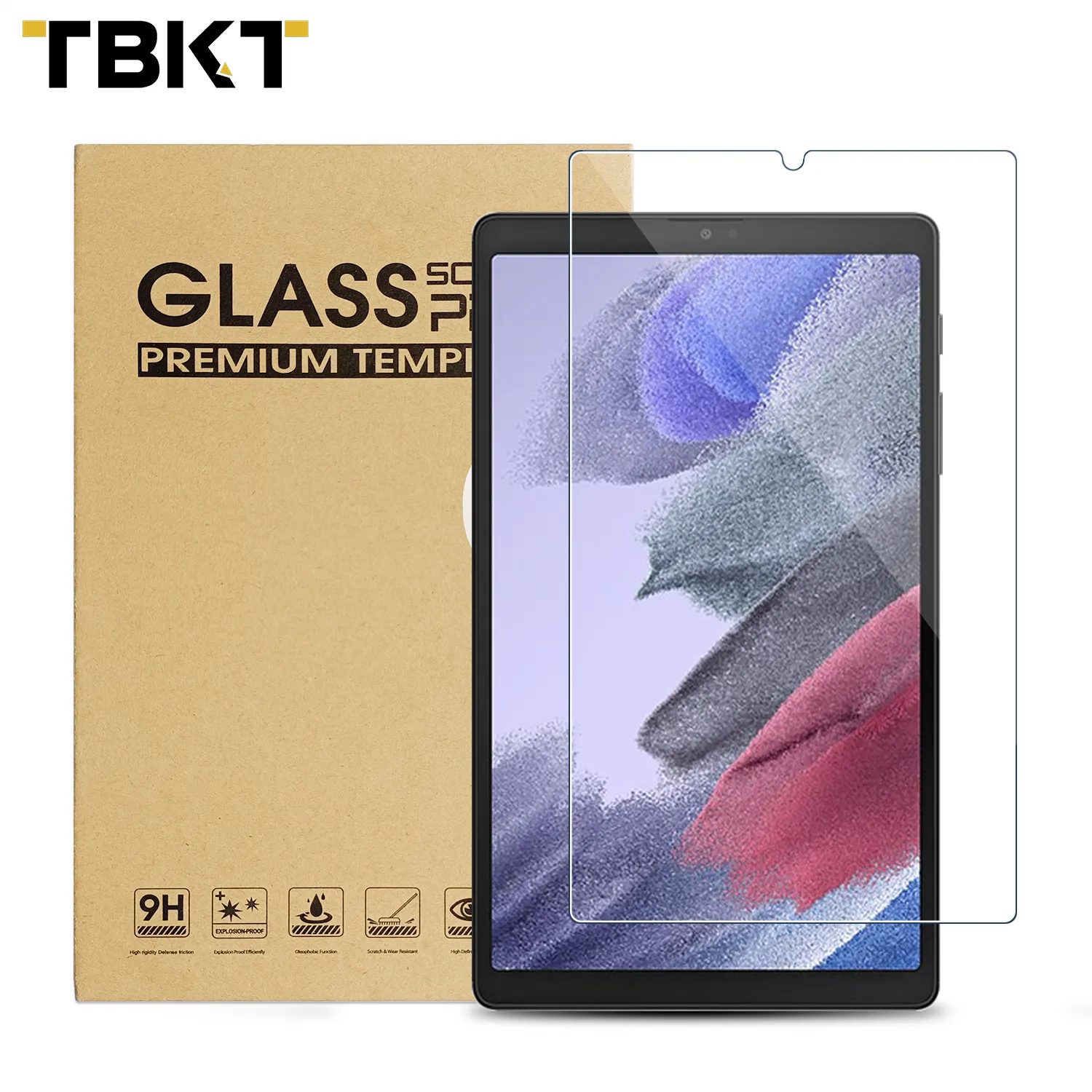 Funda completa de vidrio templado para tableta Samsung Galaxy Tab A7 lite 0,33 galaxy S7 FE, 2021mm, 2.5d