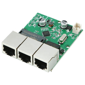 อีเธอร์เน็ตสวิตช์ PCB 3พอร์ต10/100Mbps โมดูลบอร์ดอีเธอร์เน็ตสวิตช์เครือข่ายสำหรับสมาร์ทโฮม