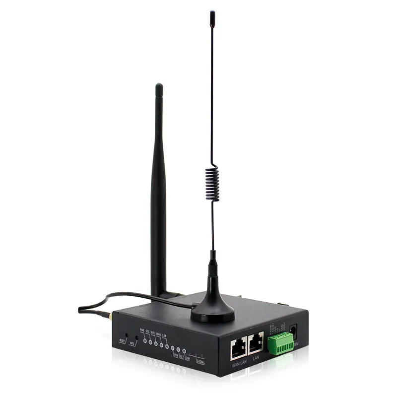 M2M Industrial Celular 4G Módem al aire libre Inalámbrico 3G 4G Tarjeta Sim Routers Lte Industrial Wifi Router con antenas externas