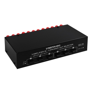 LYNEPAUAIO3入力3出力パワーアンプおよびスピーカースイッチャースピーカースイッチスプリッターコンパレーターチャンネルあたり300W - Product Image 1