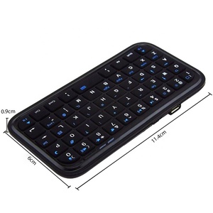 Wireless Mini <strong>Keyboard</strong> Slim Portable Blue-tooth 3.0 Hand Keypad RechargeableTravel 49Keys Smart Phone Tablet Laptop PC <strong>Keyboards</strong> - Product Image 1