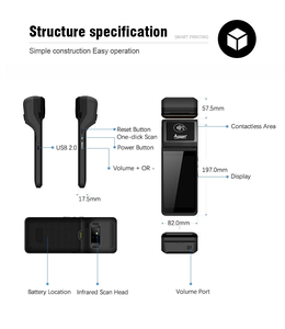 Dispositivo de sistema Pos de pantalla táctil inteligente Android 13 de 6 pulgadas Terminal Pos portátil de mano móvil de 8 núcleos con impresora - Product Image 5