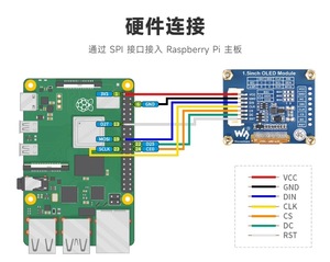 Modulo OLED da 1.5 pollici SSD1327 chip driver di comunicazione I2C compatibile con Jetson Nano Raspberry PI - Product Image 5