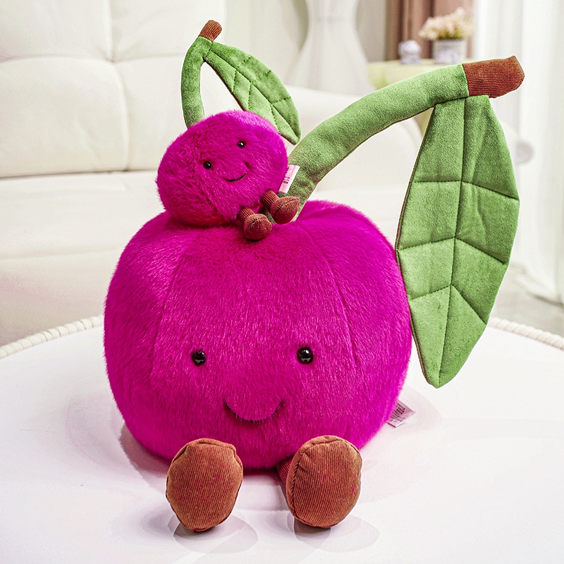 Fruit shape <strong>cherry</strong> simulated pillow plush toy toy birthday gift - Product Image 6