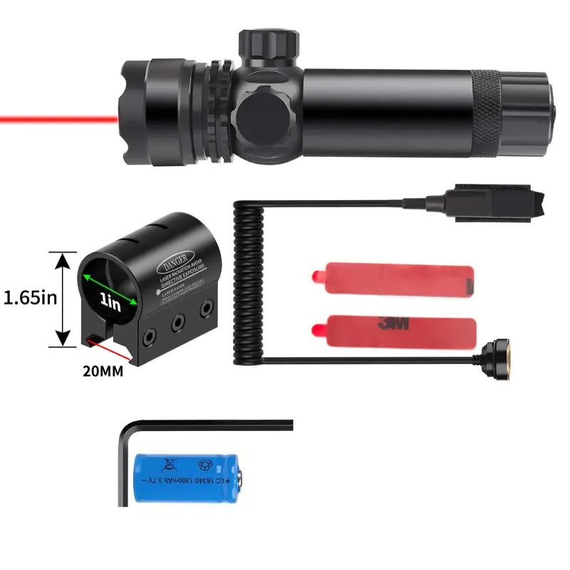 Tactisch Laserzicht Met 20Mm Mount En Batterij Red Dot Scope Zicht Laser