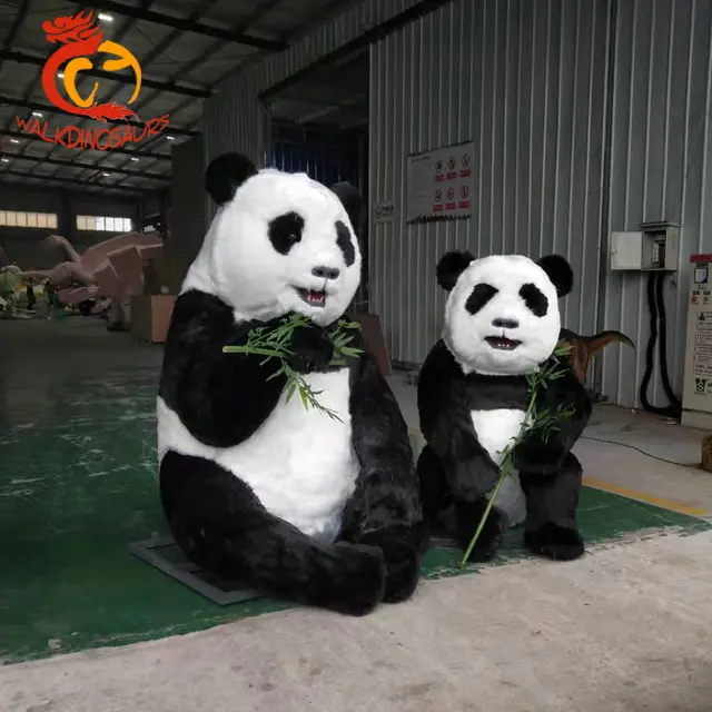 Vida tamaño panda realista Animatronic animal