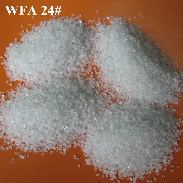 Kumlama malzemesi fren bloğu için/pad beyaz erimiş alüminyum oksit