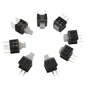 Interruttore a pressione 5.8 * interruttore Micro tattente serie 5.8 Pin a doppia fila 6P fila singola 2P / 3P autobloccante interruttore a pulsante senza blocco - Product Image 1