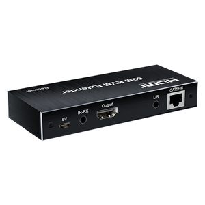 60m 1080p HDMI KVM扩展器，带音频输出红外遥控器，EDID支持5e类6电缆上的USB扩展